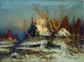 Клевер Ю.Ю. Зимний пейзаж с избушкой. 1897