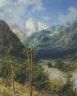 Горный пейзаж. Вершины Эльбруса. 1901