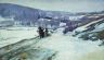 Зимний пейзаж с дорогой. 1910