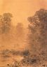 Болото в лесу. Туман. 1873