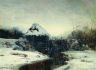 Левитан И.И. Зимний пейзаж с мельницей. 1884